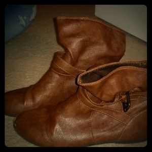 Brown ankle boots